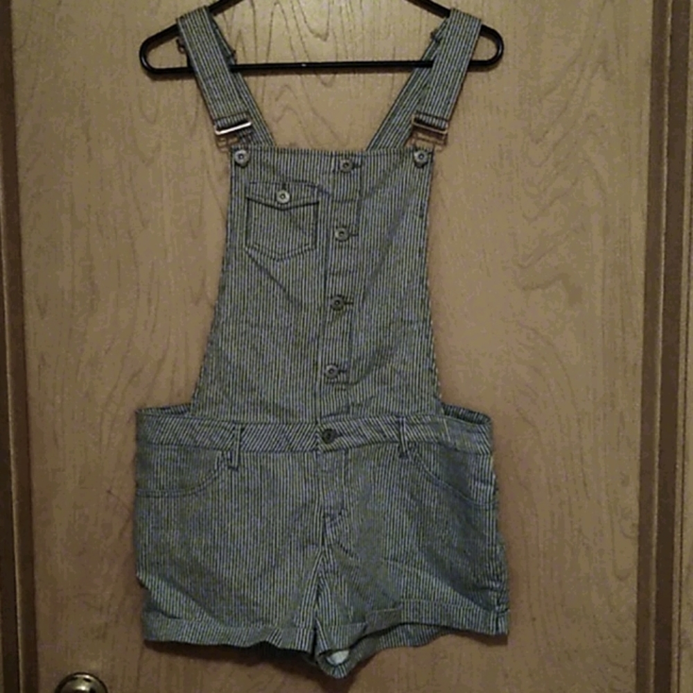 Stripe Overalls